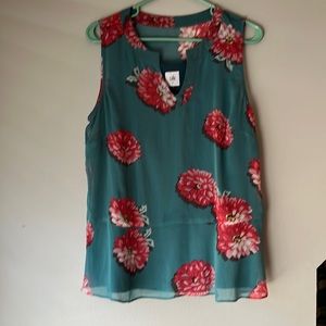 Floral Teal Floral Blouse